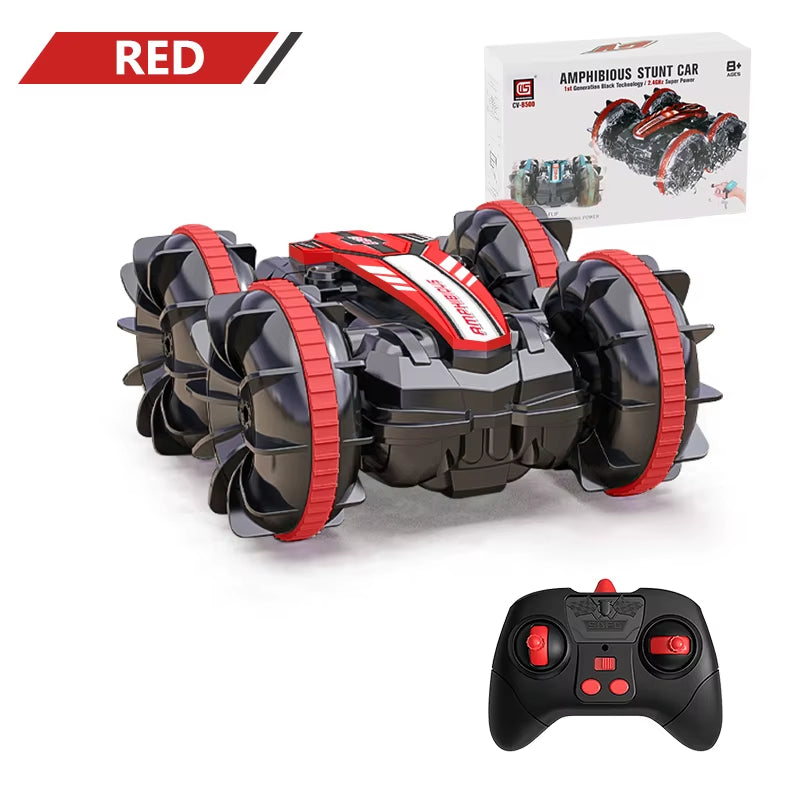 Amphibious RC Car Remote Control Stunt Car Vehicle Double-Sided Flip Driving Drift Rc Cars Outdoor Toys for Boys Children'S Gift