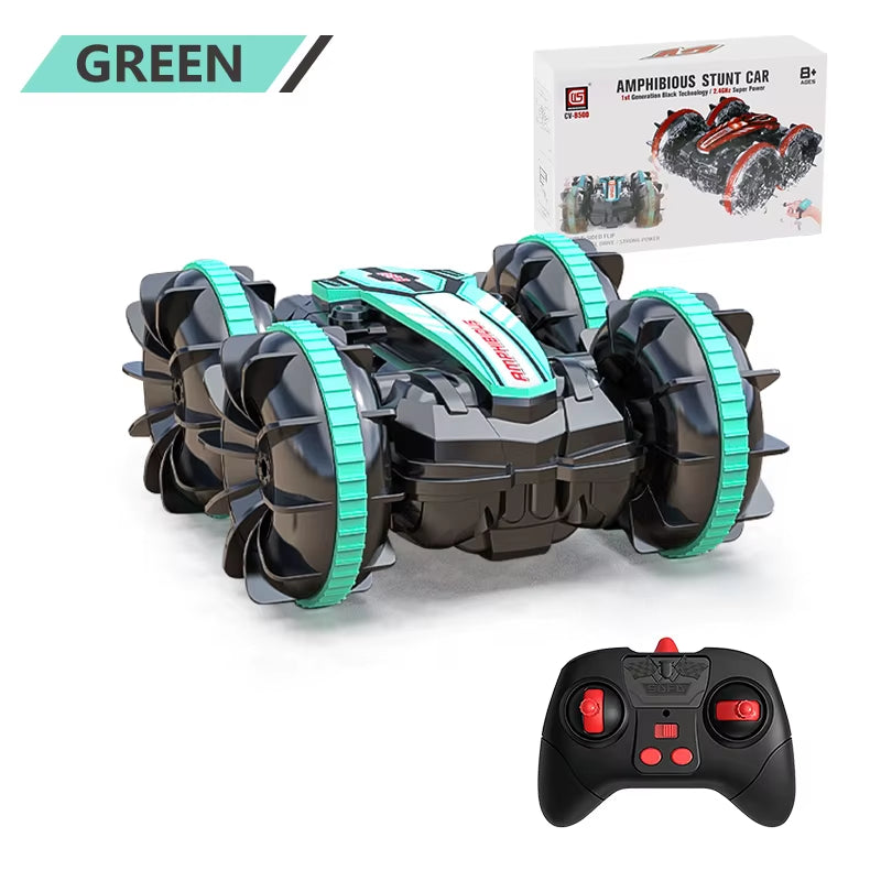 Amphibious RC Car Remote Control Stunt Car Vehicle Double-Sided Flip Driving Drift Rc Cars Outdoor Toys for Boys Children'S Gift