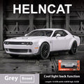 Dodge Challenger Hellcat Toy Car for 1: 32 Scale Die Cast Metel Cars Toy Pull Back Hellcat Model Cars with Sound and Light Hellc