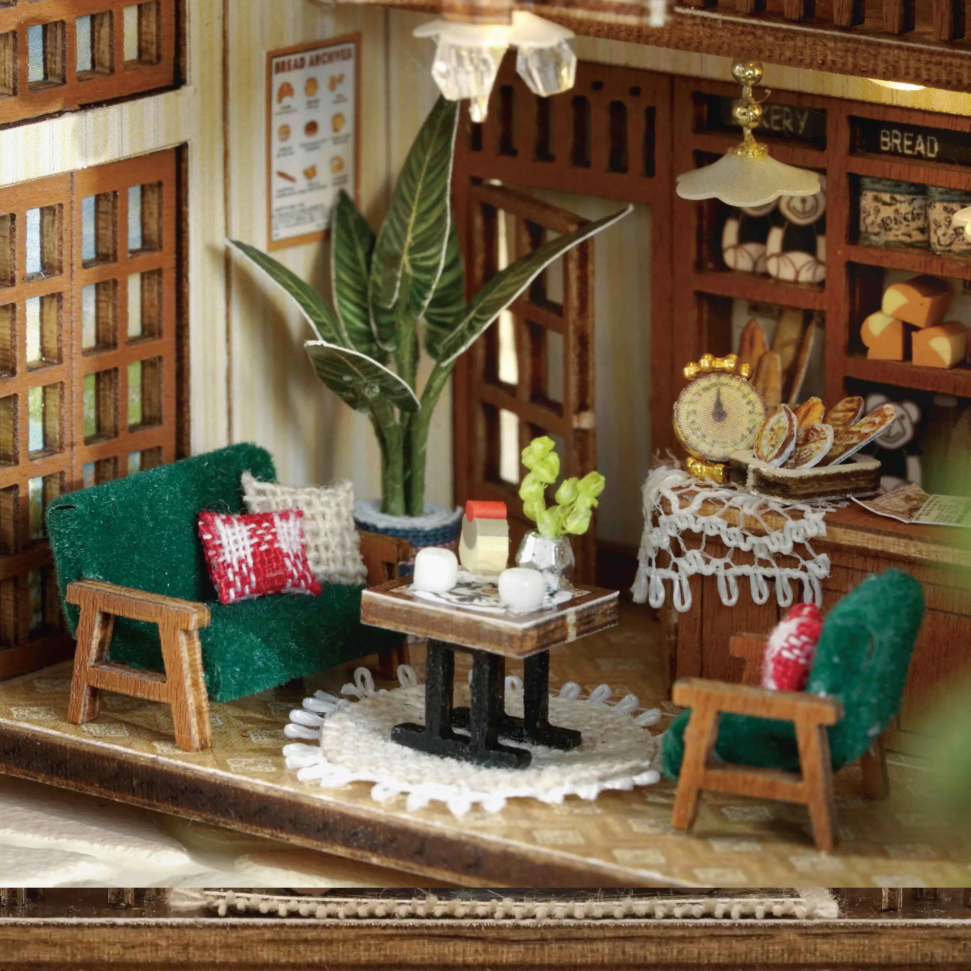 Mini Doll House DIY Small House 3D Puzzle Assembly Building Model Toys Home Bedroom Decoration with Furniture LED Lights Gifts