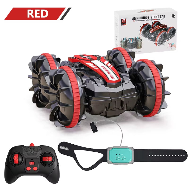 Amphibious RC Car Remote Control Stunt Car Vehicle Double-Sided Flip Driving Drift Rc Cars Outdoor Toys for Boys Children'S Gift