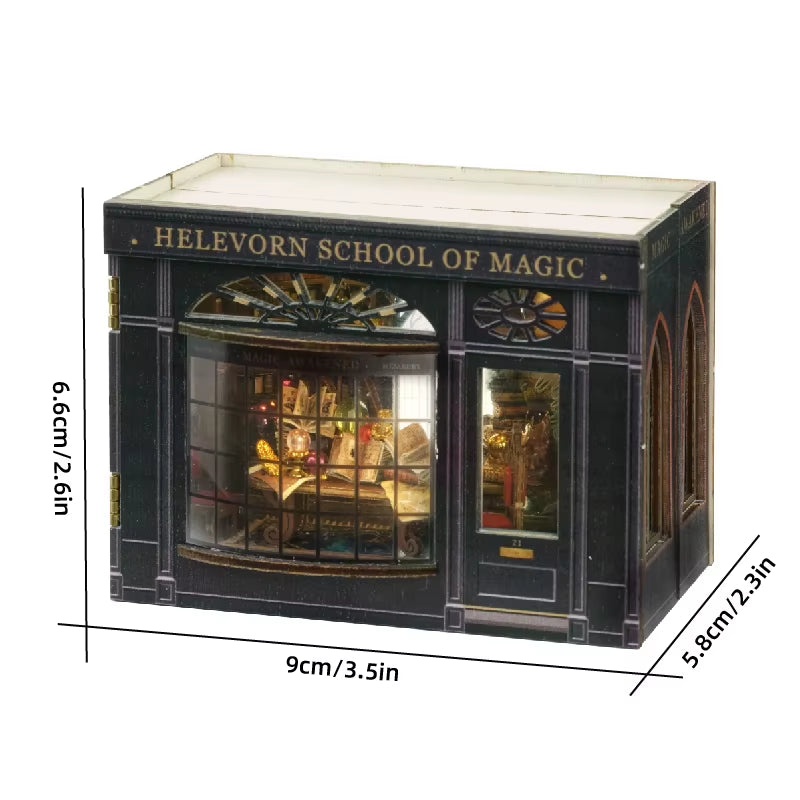 Mini Doll House DIY Small House 3D Puzzle Assembly Building Model Toys Home Bedroom Decoration with Furniture LED Lights Gifts