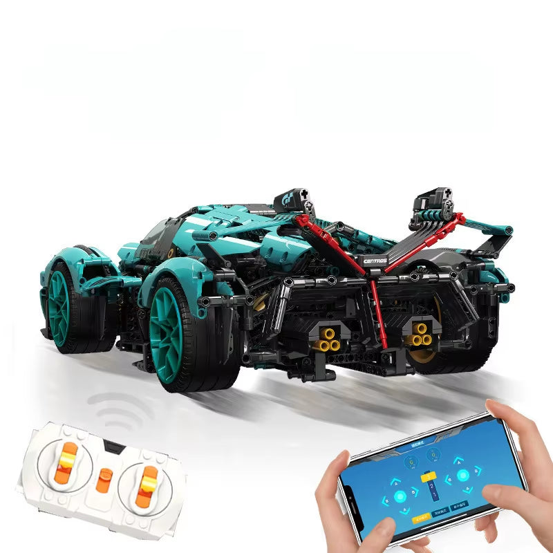 2023 Building Blocks Concept Edition Sports Car Super Racing Building Blocks Brick Model Overspeed Car Toy Children'S Gift
