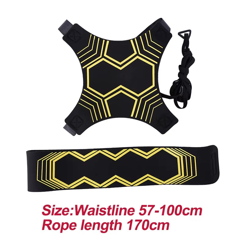 Adjustable Football Kick Trainer Soccer Ball Training Equipment Soccer Trainer Solo Practice Elastic Belt Sports Assistance