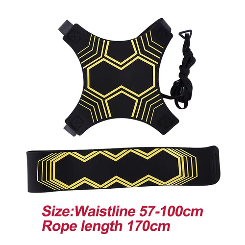 Adjustable Football Kick Trainer Soccer Ball Training Equipment Soccer Trainer Solo Practice Elastic Belt Sports Assistance