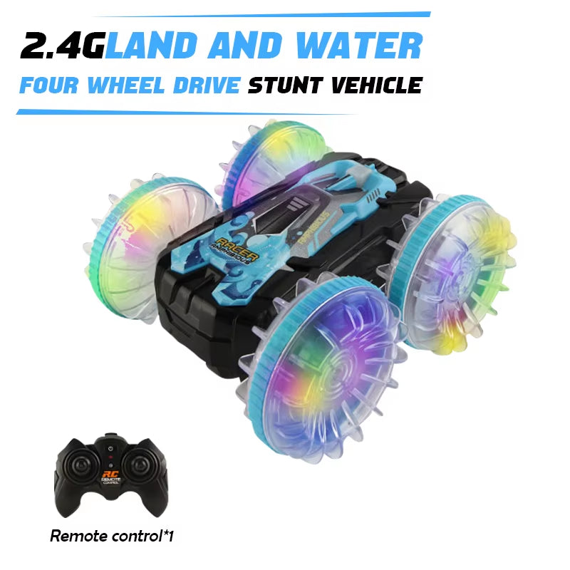 Amphibious RC Car Remote Control Stunt Car Vehicle Double-Sided Flip Driving Drift Rc Cars Outdoor Toys for Boys Children'S Gift
